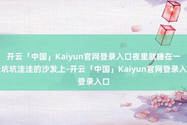 开云「中国」Kaiyun官网登录入口夜里就睡在一张坑坑洼洼的沙发上-开云「中国」Kaiyun官网登录入口